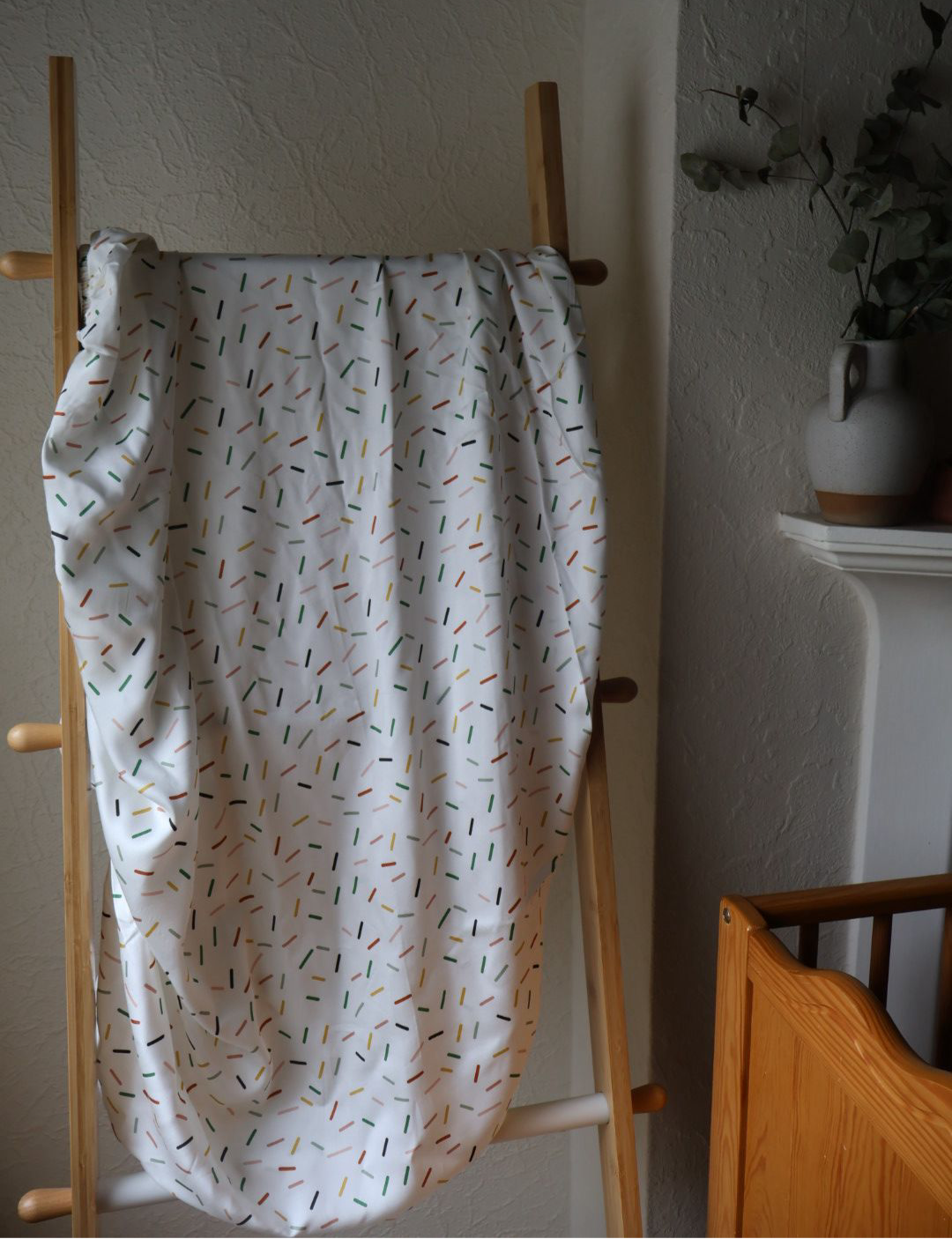 Cake Sprinkles Bamboo Cotbed Sheet