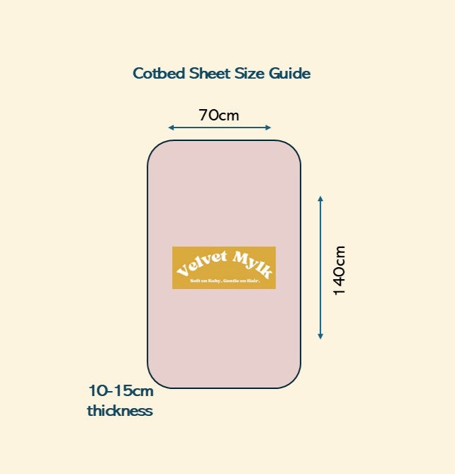 Rhubarb Stripe Bamboo Cotbed Sheet