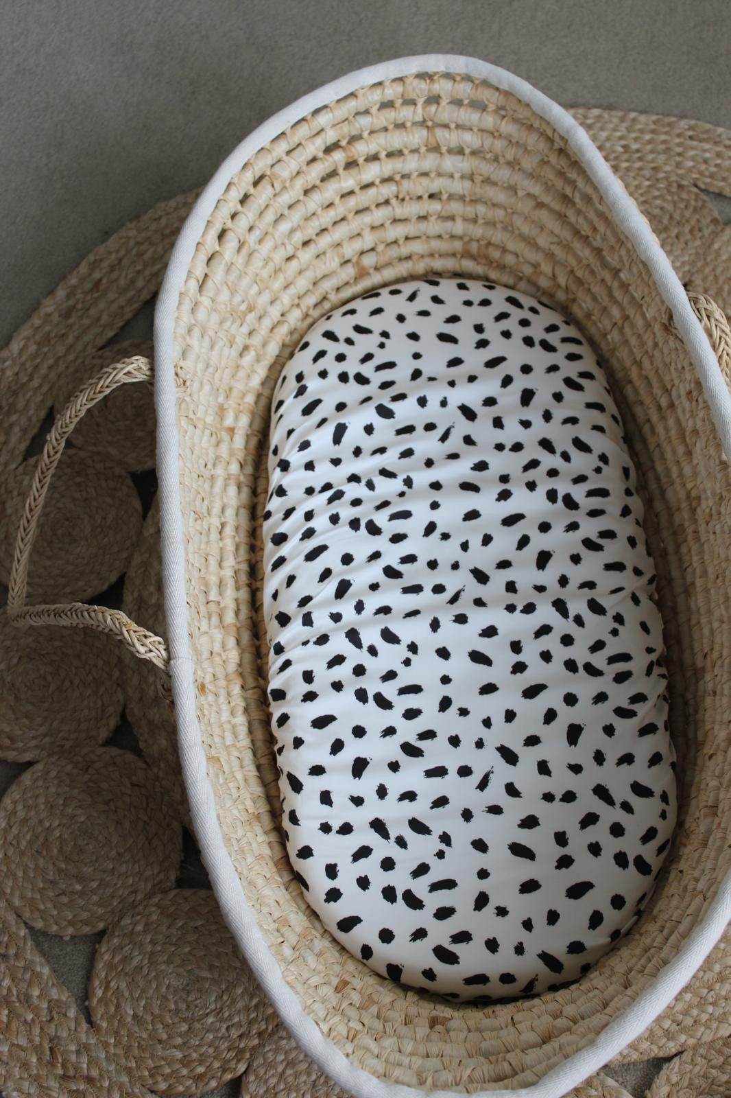 Dalmatian Moses Basket Bamboo Sheet