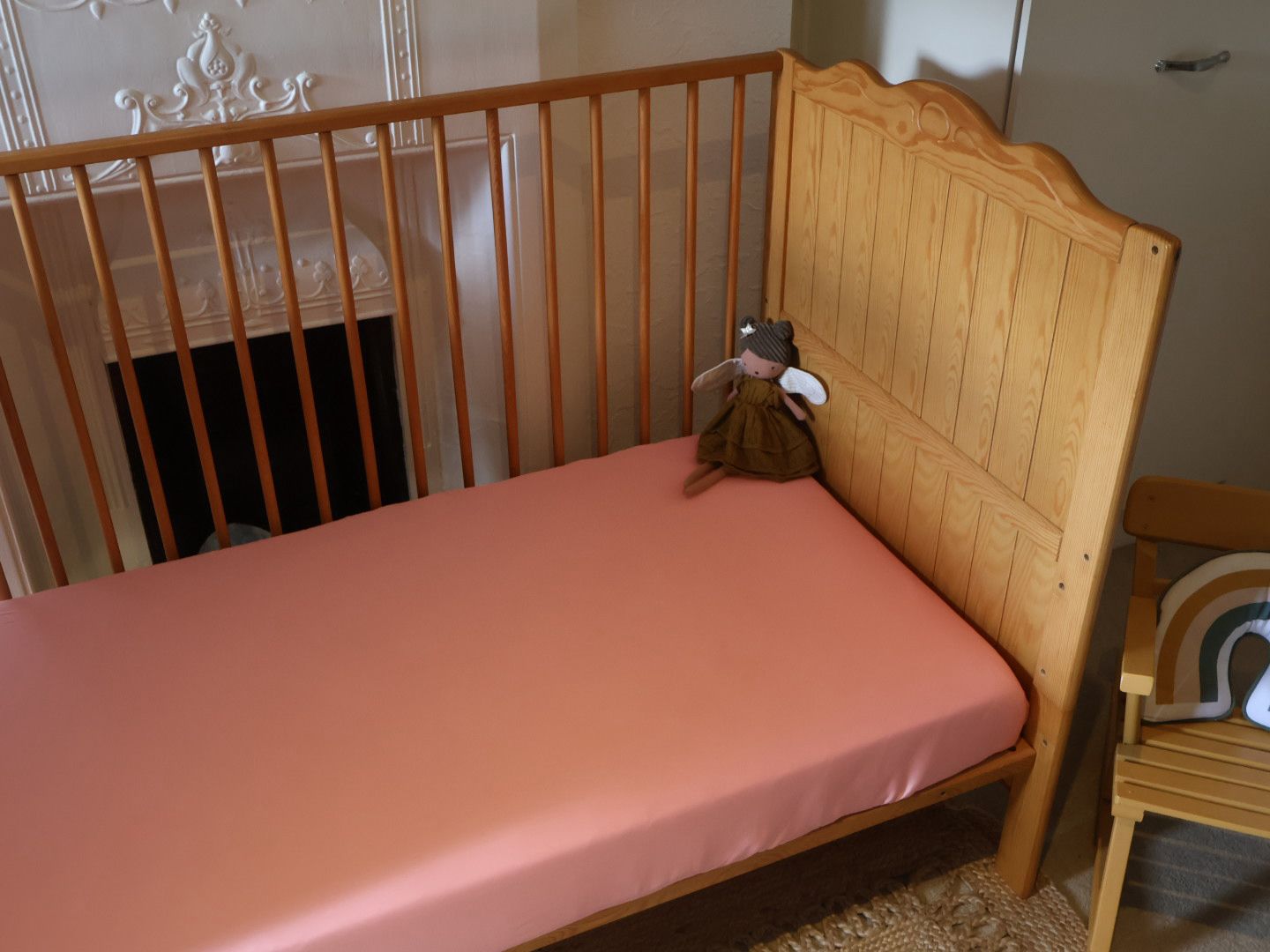 Strawberry Bon Bon Bamboo Cotbed Sheet